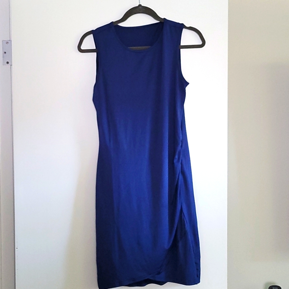 Blue body on dress